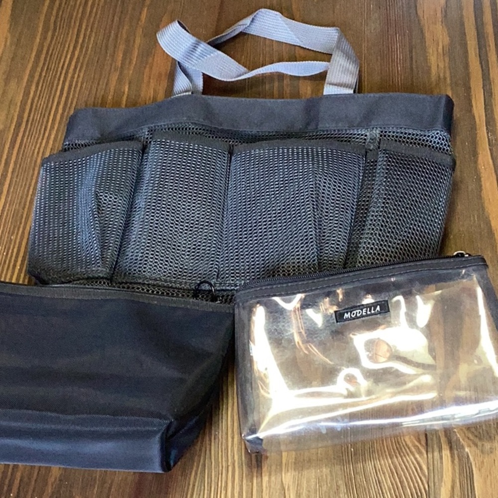FINAL SALE PRICE 3 Make-up / Tote Bags w/Zippers & Pockets